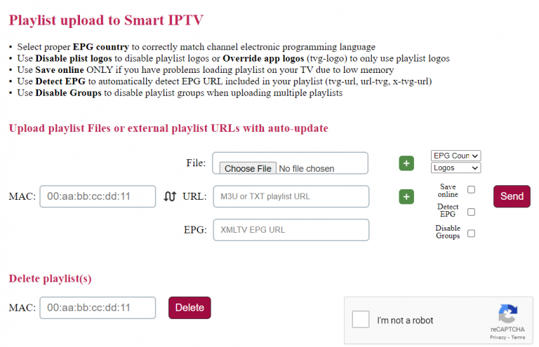 Click on Send to watch Highkey IPTV.