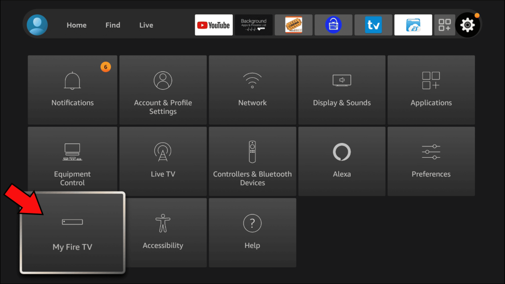 tap my fire tv