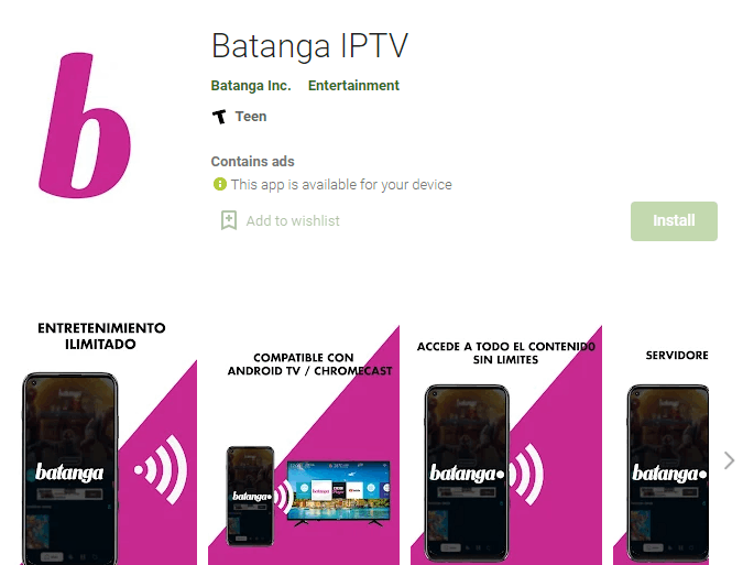Install Batanga IPTV