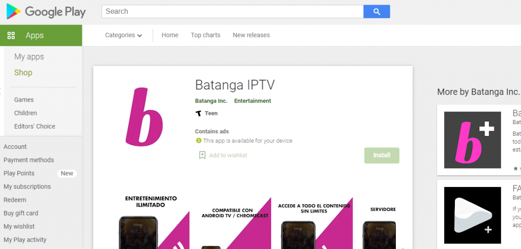 Install Batanga IPTV