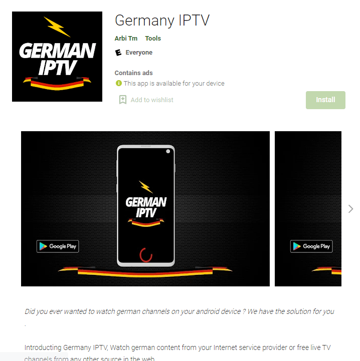 install Germany IPTV