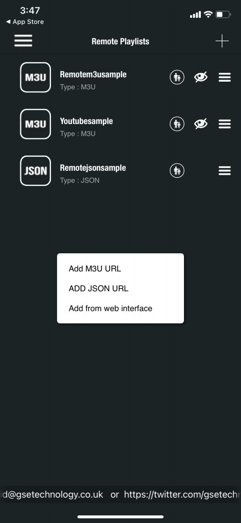Add M3U URL option