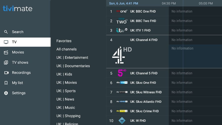 Tivimate Player - EPG IPTV