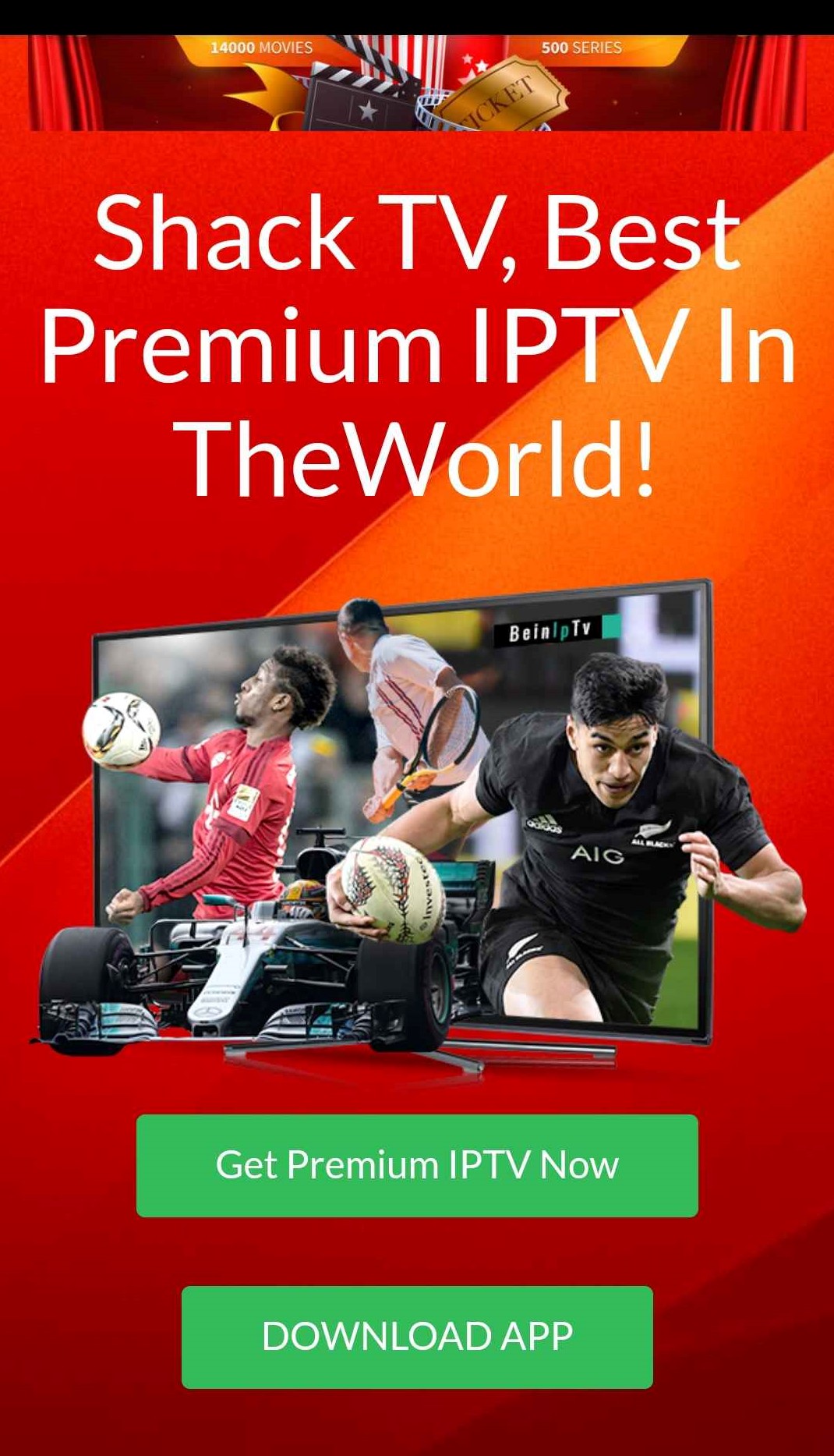 Select Download App to stream Shack TV IPTV