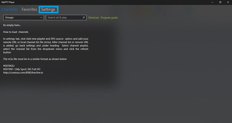 My IPTV Player on PC 