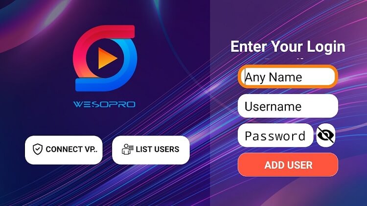 Grand IPTV with WESOPRO on iOS