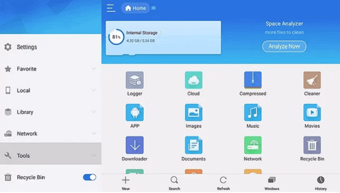 Mentalmustard IPTV with ES File Explorer on Firestick 