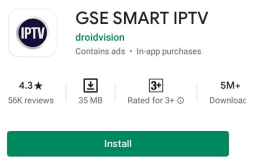 GSE Smart IPTV on Android