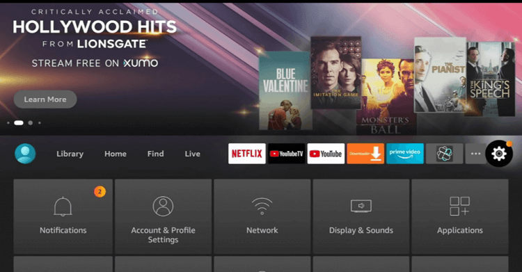 Firestick Home Screen 