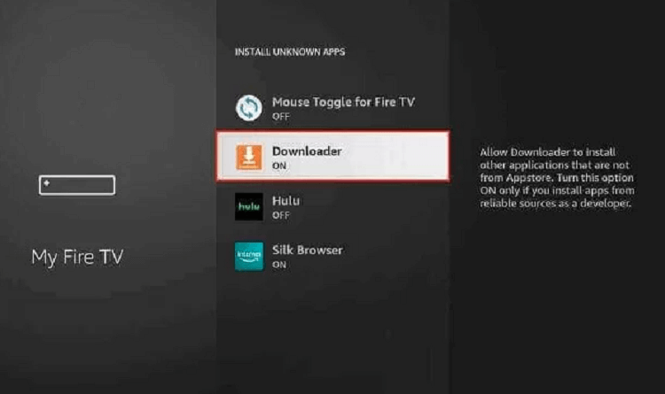 Enable Unknown Sources on Firestick