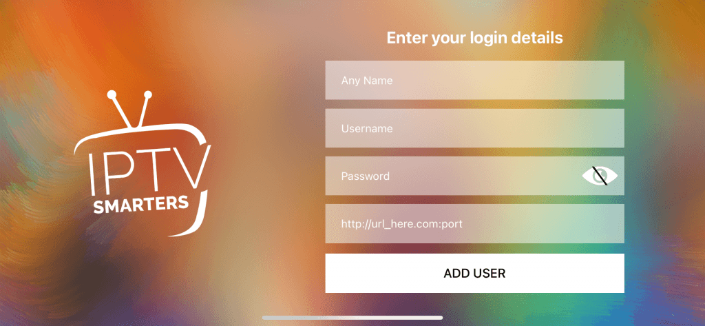 Enter the Login Details