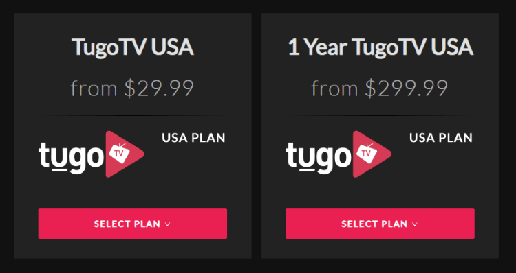 Register Tugo TV 