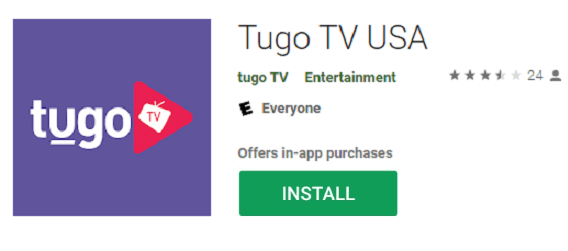 Tugo TV on Android 
