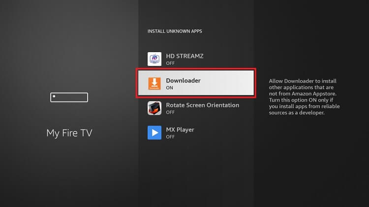 Enable Apps from Unknown Sources on Firestick