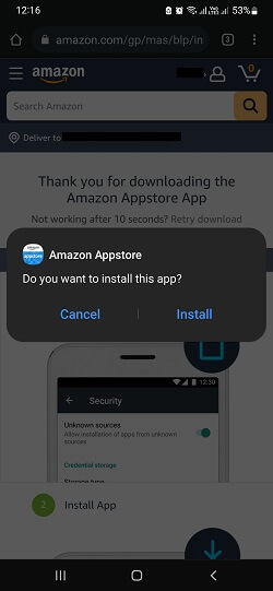 Install Amazon App Store on Android 
