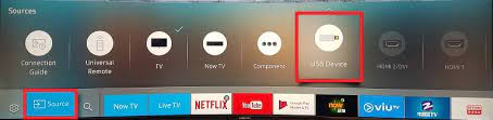 USB as Source on Smart TV 