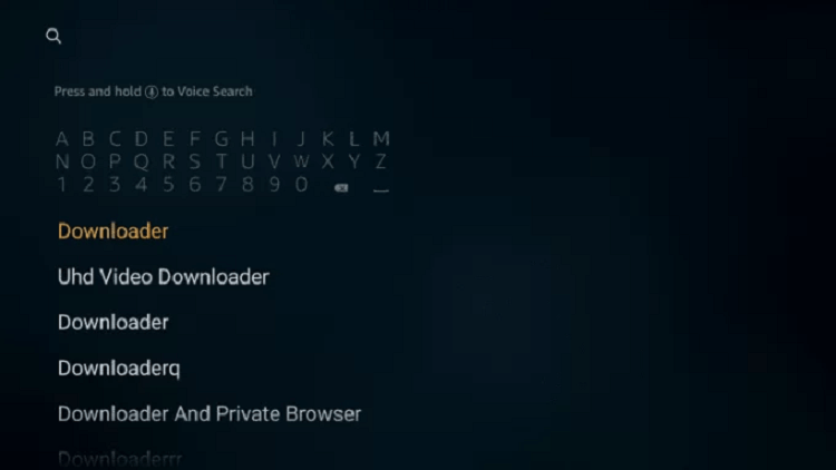 Downloader on Firestick 