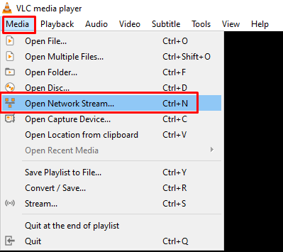 Select Open Network Streams