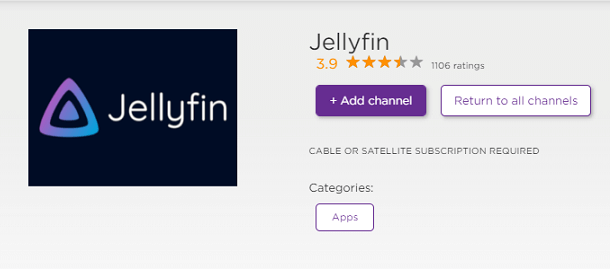 Add Jellyfin on Roku