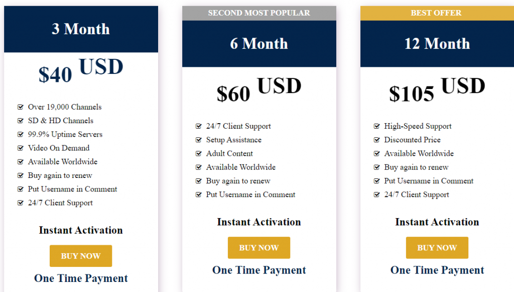 sign up to Lex IPTV