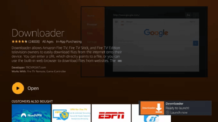 Downloader on Firestick 