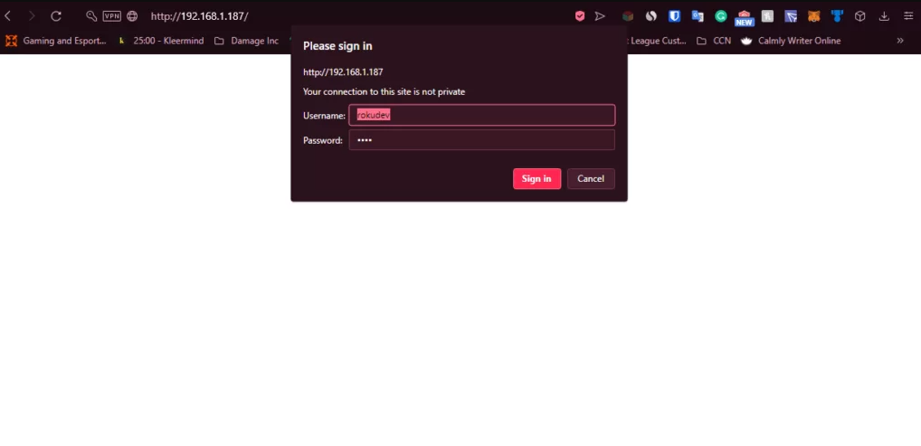 Select Sign in
