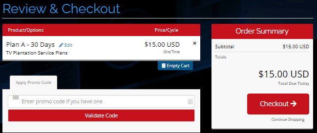 Select Checkout