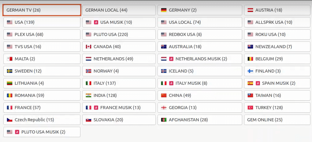 Choose the channel you want to IPTV on Linux