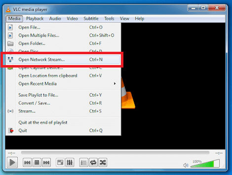 Select Open Network Stream to stream ITPV Builders