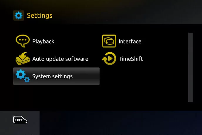 Select Settings.