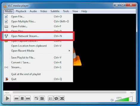 VLC open Network Stream