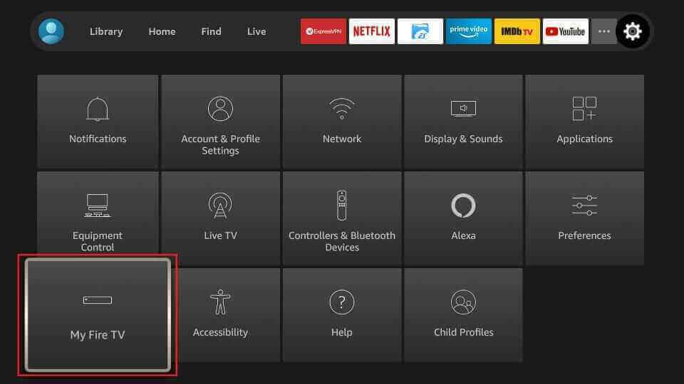 My Fire TV option Alpha IPTV