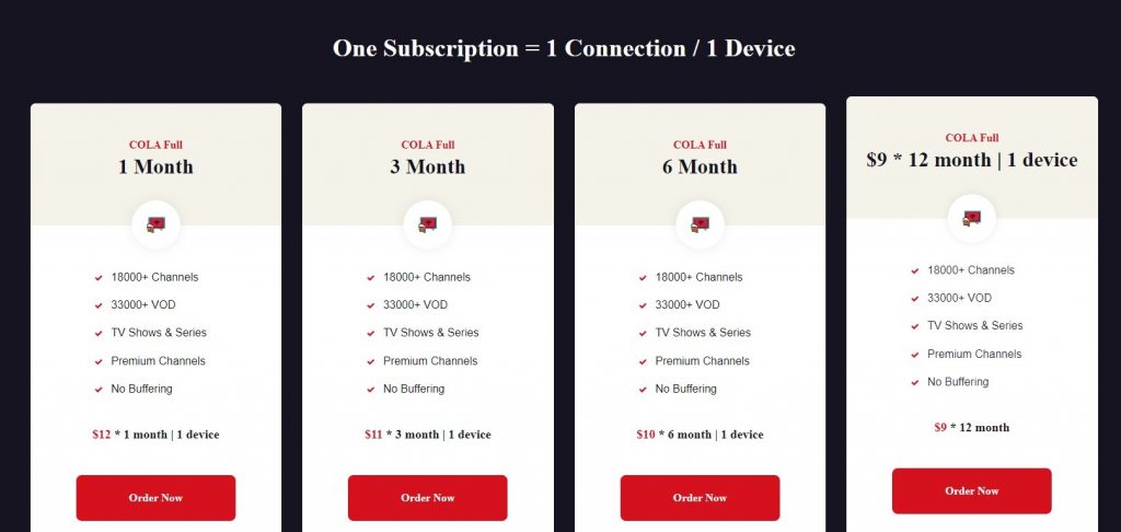 Select subscription