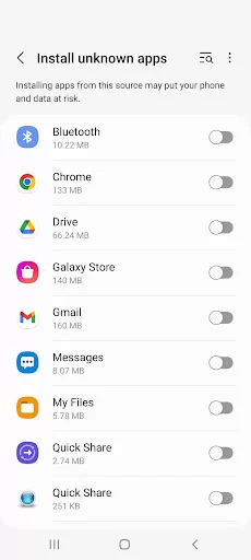 install unknown apps to get crystal iptv