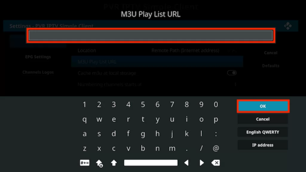 enter the m3u url of Dezo iptv