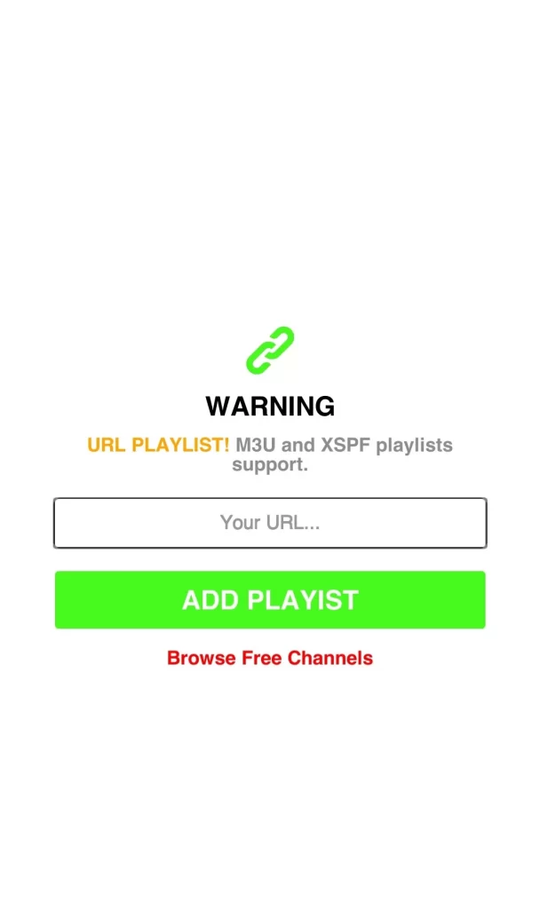 Enter M3U URL on Rayo IPTV