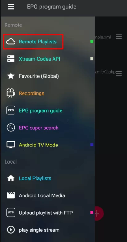 remote playlist for trigger iptv