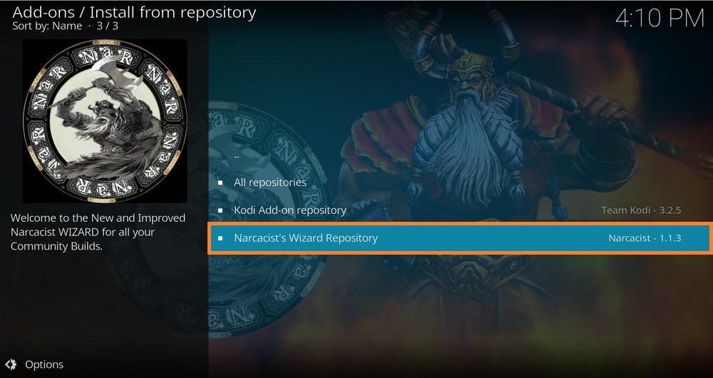 Choose Narcacist's Wizard Repository