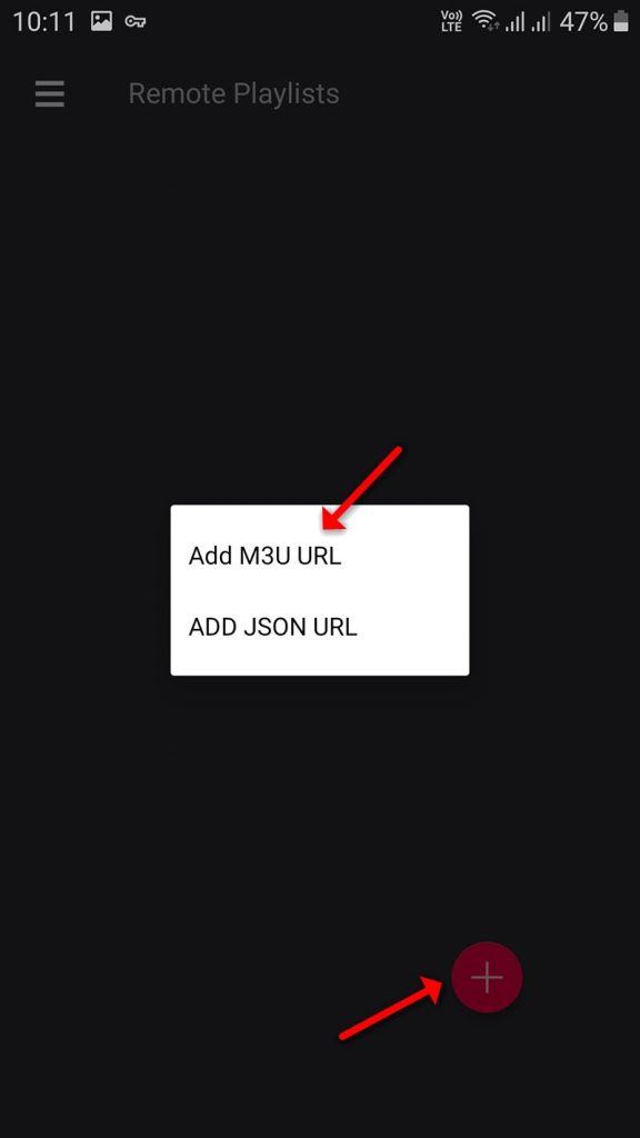 click Add M3U URL