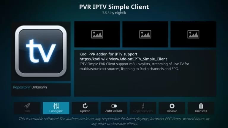 Pure IPTV Confingure