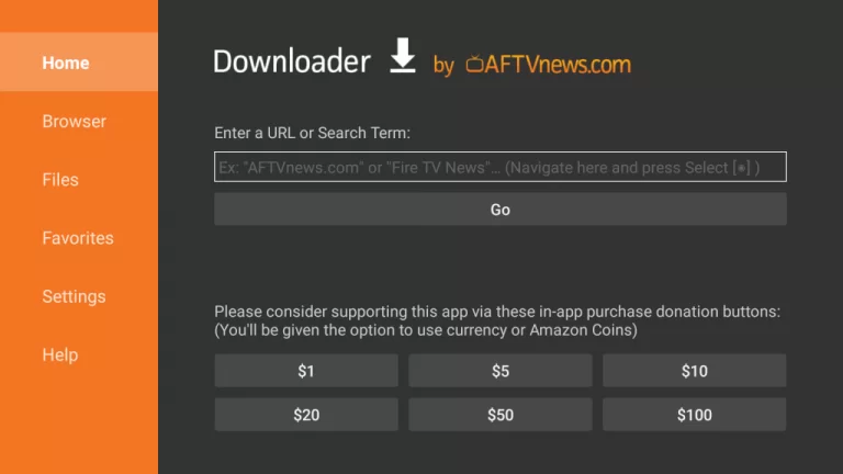 Enter Smart IPTV APK link