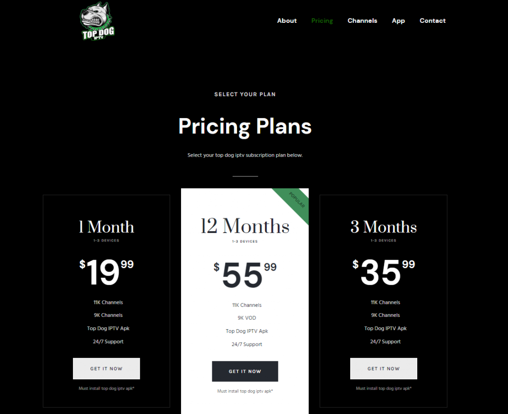 Choose a subscription plan