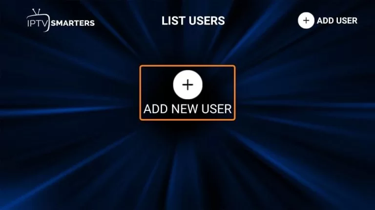 add user button.