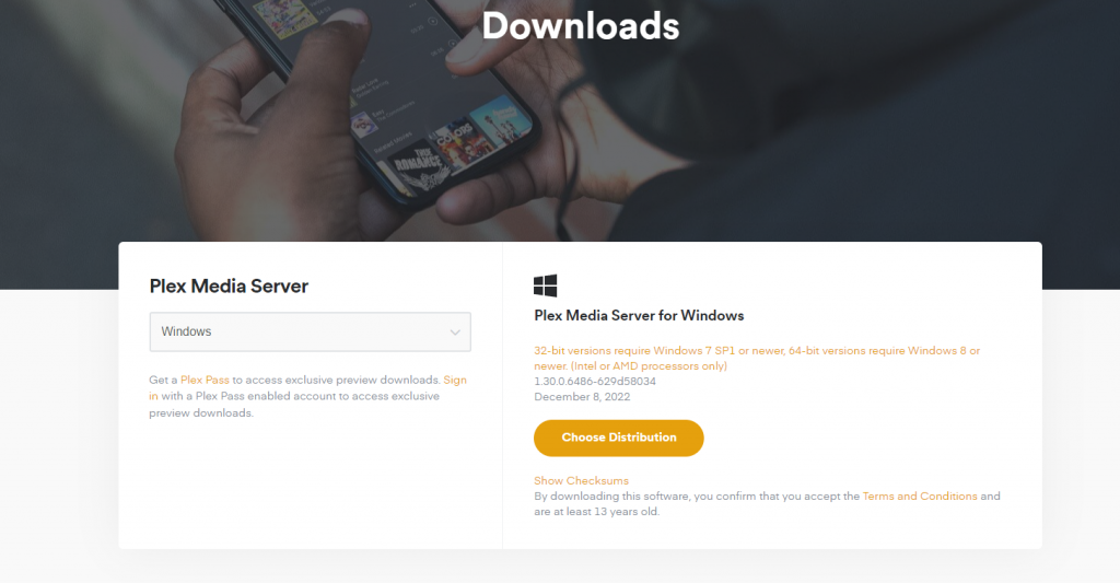 Download Plex Media Server