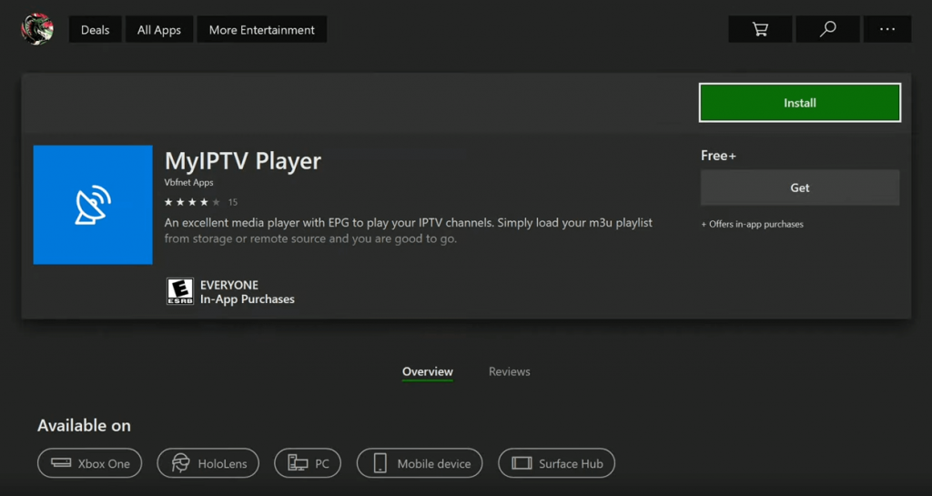 Install MyIPTV Player