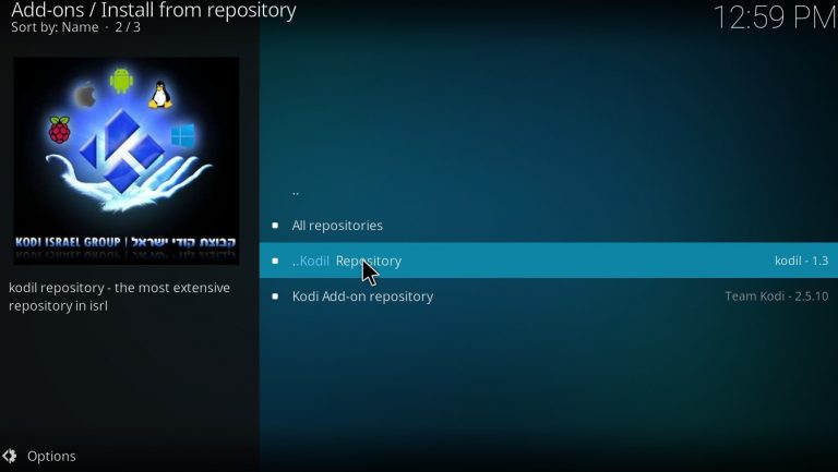 Choose Kodil Repository