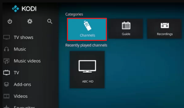 Choose Channels option