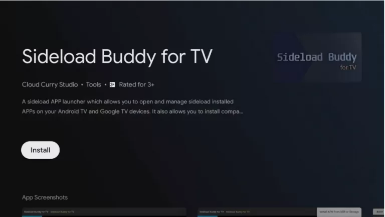 Install Sideload Buddy for TV app