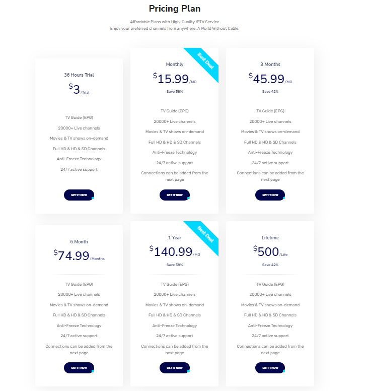 Choose any subscription plan