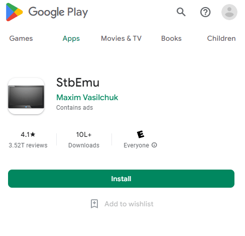 Install StbEmu on Android